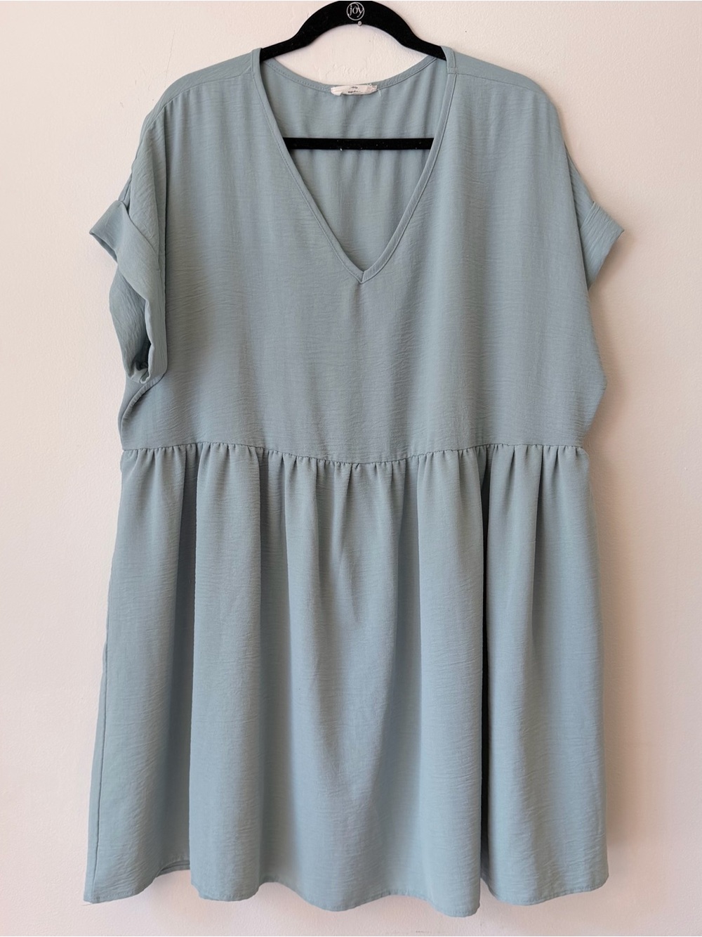 XL entro Sage Blue V-Neck Babydoll Tunic from Chic Soul